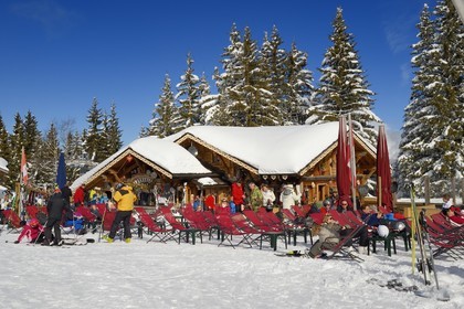 France, Haute-Savoie (74), Morzine, la vallée d'Aulps, massif du Chablais, domaine skiable des Portes du Soleil,