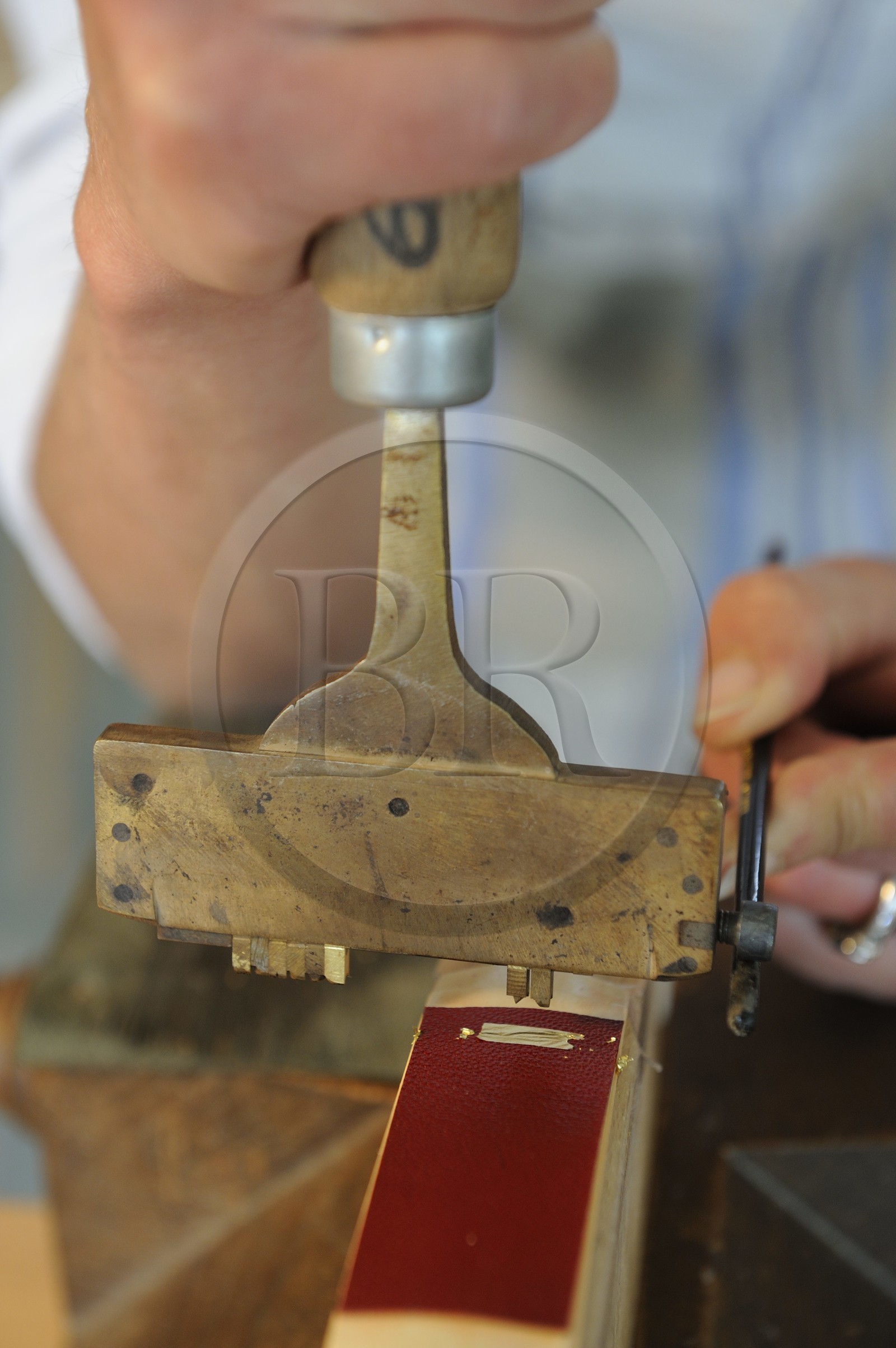 France, Côte d'Or (21), Semur-en-Auxois, ecole atelier des Arts de la reliure, unique en France