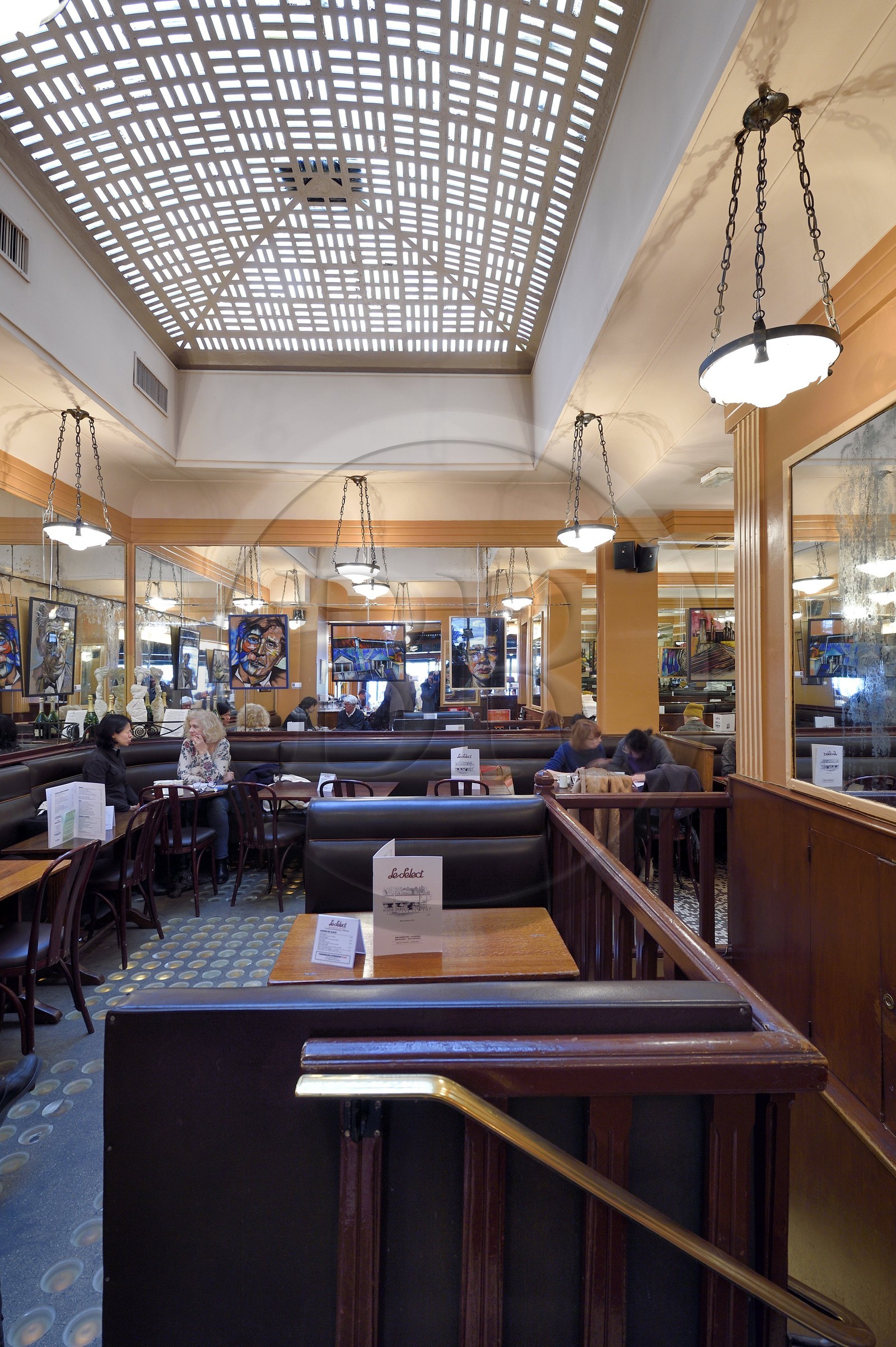 France, Paris (75), la Brasserie Le Sélect boulevard Montparnasse