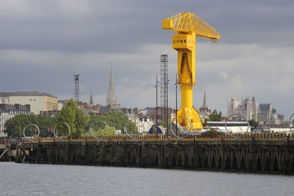 France, Loire-Atlantique (44), Nantes, l'Ile de Nantes, la grue Titan