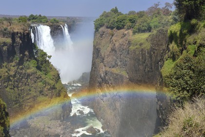 Zimbabwe, province de Matabeleland septentrional, fleuve Zambèze, les Chutes Victoria, classées Patrimoine Mondial de l'UNESCO