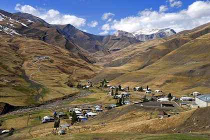 Azerbaïdjan, région de Quba (Guba), chaine de montagne du Grand Caucase, village de Khinalug (Xinaliq)