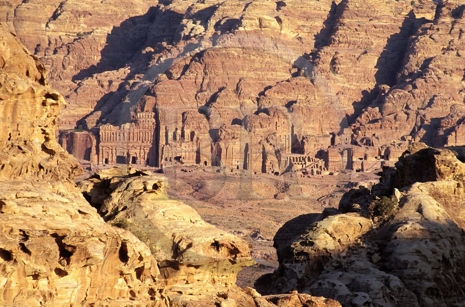 Jordanie, Petra, tombeaux de la Khubthah (tombeau-palais, tombeau corinthien, tombeau de la Soie, tombeau à l'Urne ...)
