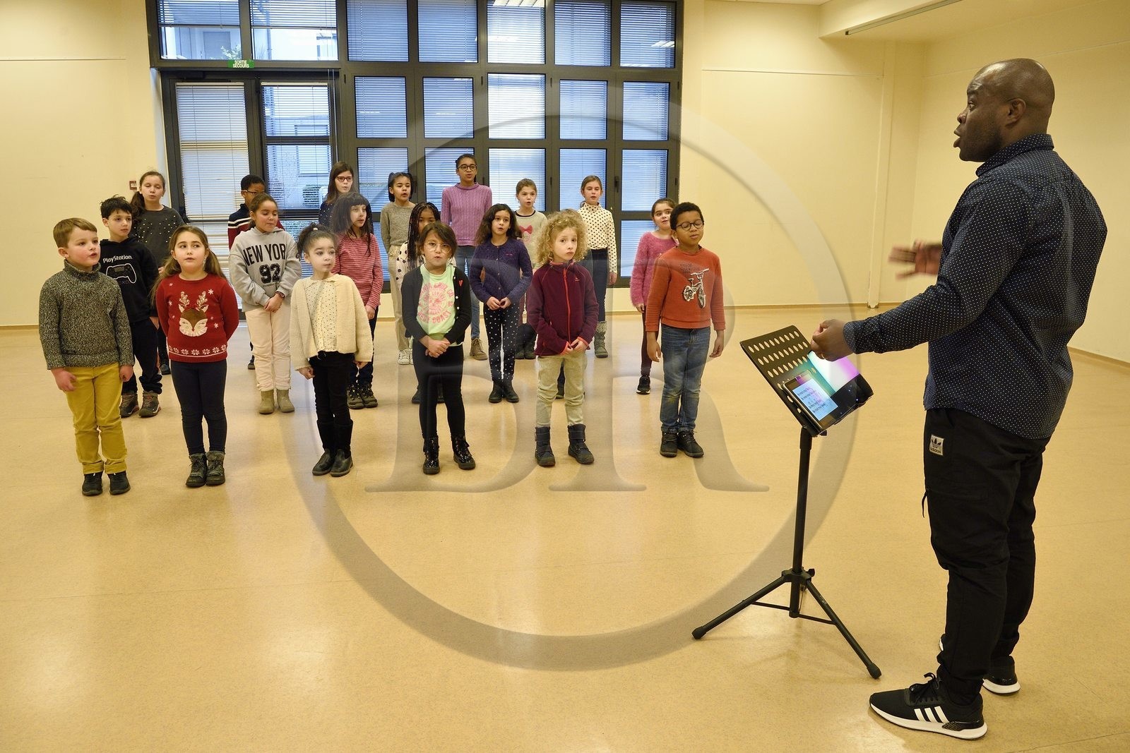 France, Bas-Rhin (67), Strasbourg, répétition de la chorale des Gospel Kids sous la direction du maitre de chœur Alfonso Nsangu