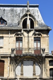 France, Meurthe-et-Moselle (54), Nancy, la maison Bergeret de l'architecte Lucien Weissenburger, de style Art Nouveau