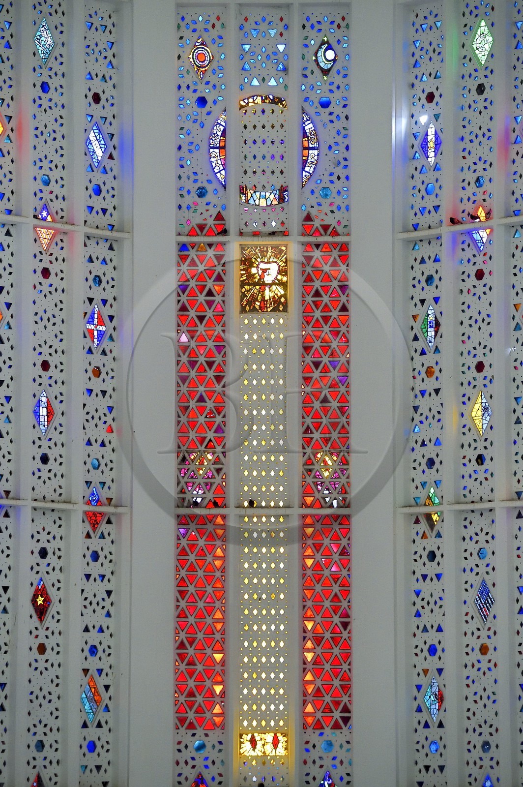 Maroc, Casablanca, église du Sacré-Coeur, architecte Paul Tournon (réalisée entre 1930 et 1953)