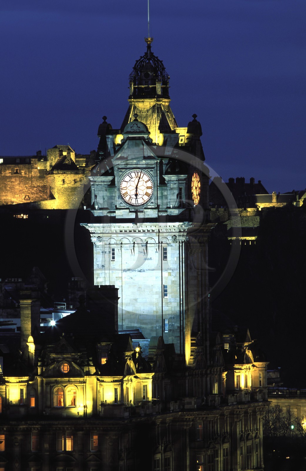 Royaume-Uni, Ecosse, Edimbourg, la tour de l'hôtel Balmoral