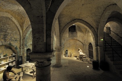 France, Seine et Marne (77), Provins, classée Patrimoine Mondial de l'UNESCO, la Grange aux Dîmes