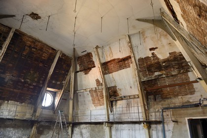 France, Rhône (69), Lyon, site historique classé Patrimoine Mondial de l'UNESCO, l'hôpital de l'Hôtel Dieu, salle des crochets où on accrochait les morts pour l'étude et les dissections