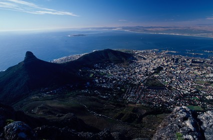 Afrique du Sud, péninsule du Cap, vue générale de la ville du Cap