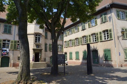 France, Haut-Rhin (68), Mulhouse, cour des chênes Rue des Franciscains