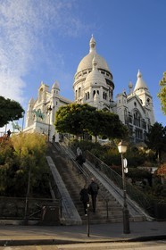 France, Paris (75), le Sacré Coeur sur la Butte Montmartre