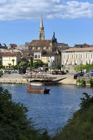 France, Dordogne (24), Bergerac, le Vieux Bergerac et les rives de la Dordogne