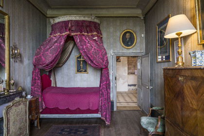 France, Côte-d'Or (21), Moutiers-Saint-Jean, abbaye Saint-Jean-de-Réome, cellule de moine du XVIIIe siècle