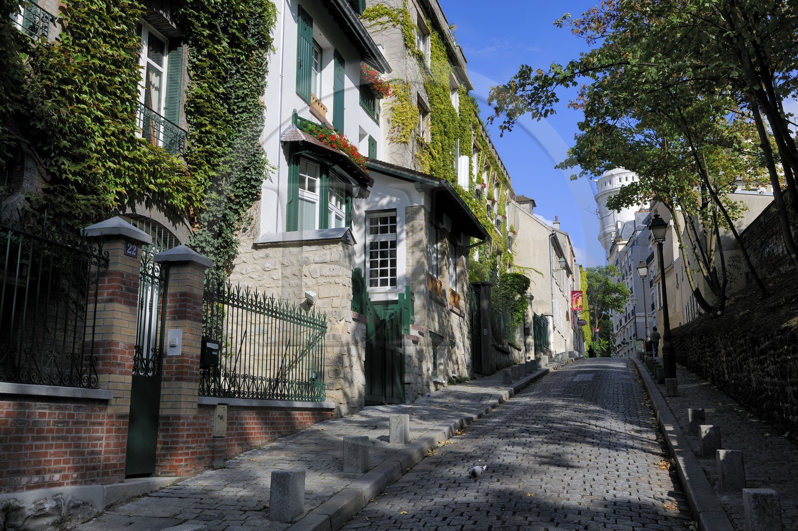 France, Paris (75), la Butte Montmartre, rue Cortot