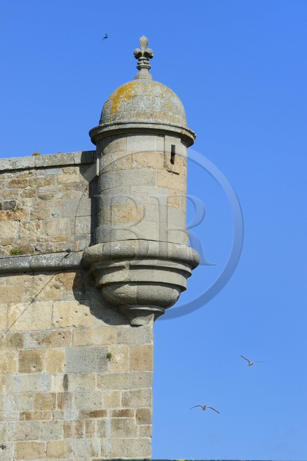 France, Ille-et-Vilaine (35), côte d'émeraude, Saint-Malo, échauguette des remparts