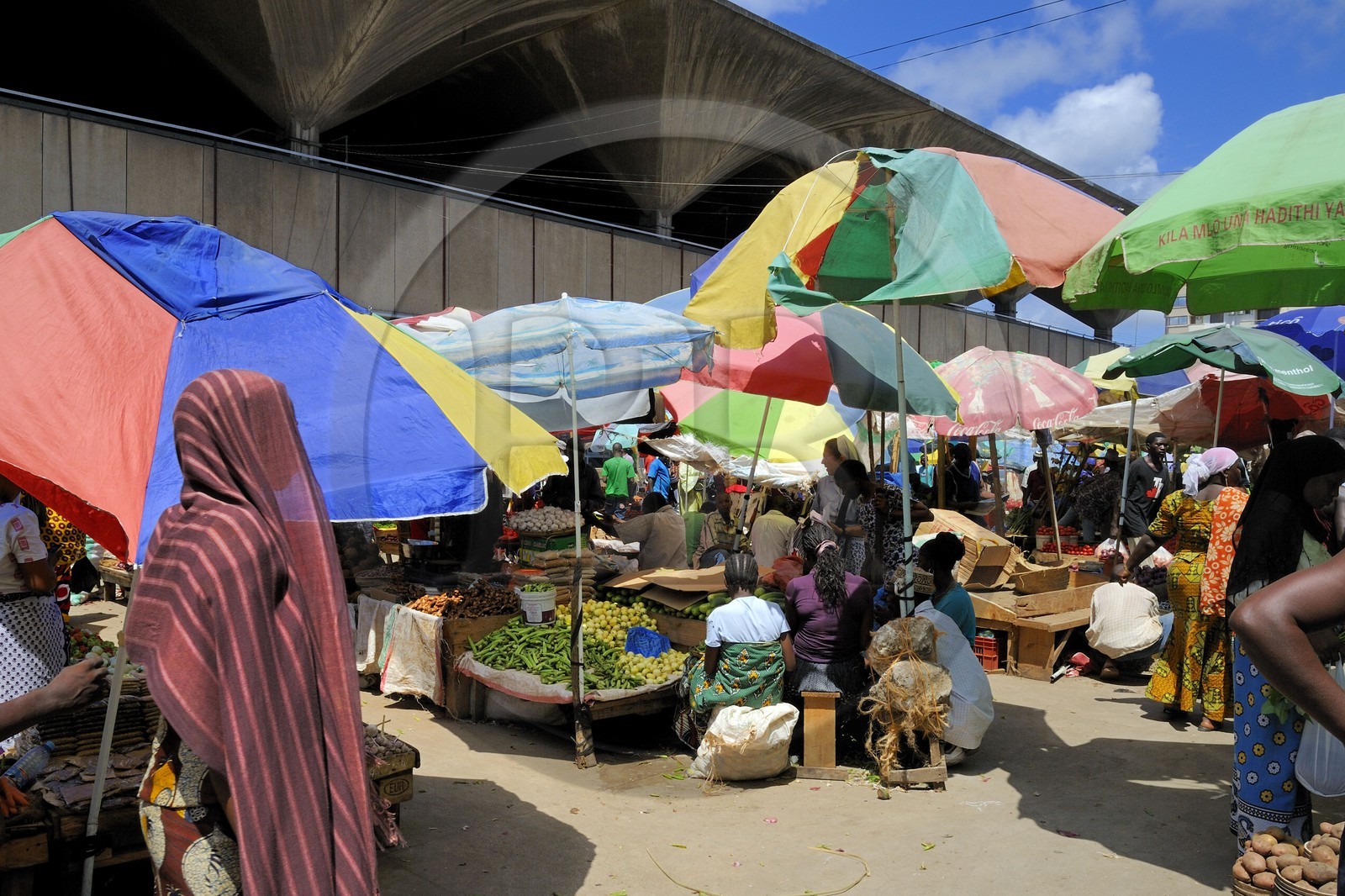 Tanzanie, Dar es-Salaam, le grand marché central de Kariakoo