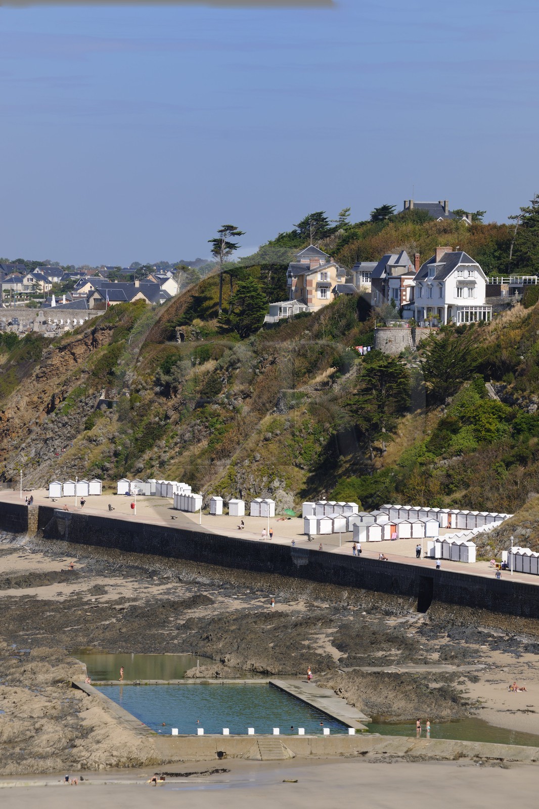 France, Manche (50), Granville et sa piscine d'eau de mer