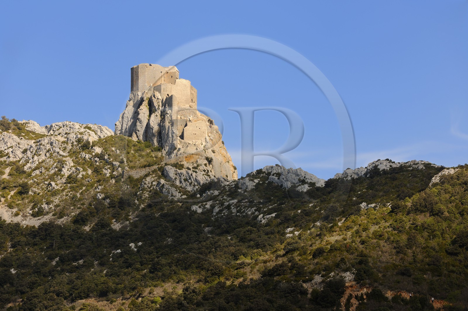 France, Aude (11), Pays Cathare, le château de Quéribus