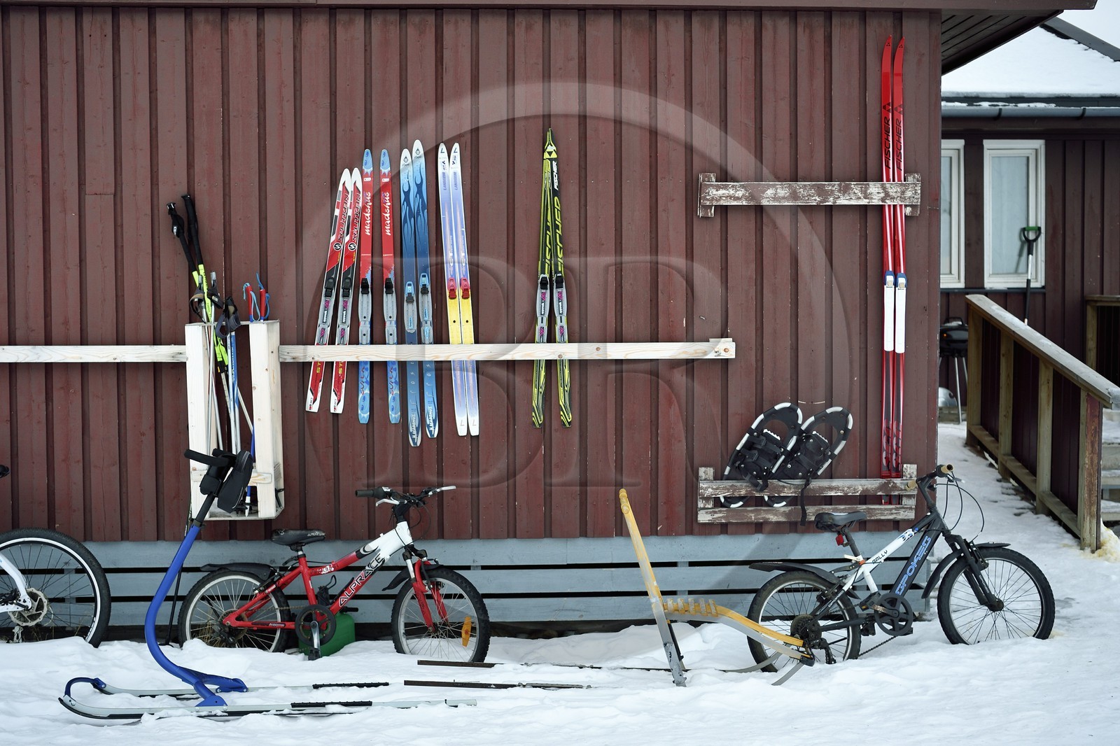 Norvège, Svalbard, Spitzberg, Longyearbyen, skis, luge, traineau, raquettes et bicyclettes