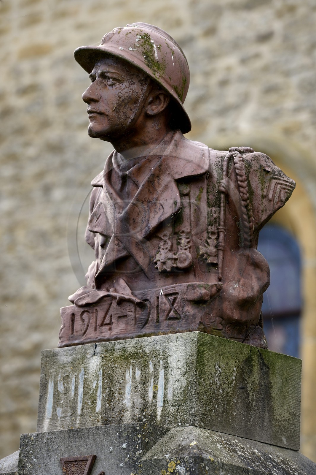 France, Meuse (55), Cunel, bataille de Verdun, monument au morts