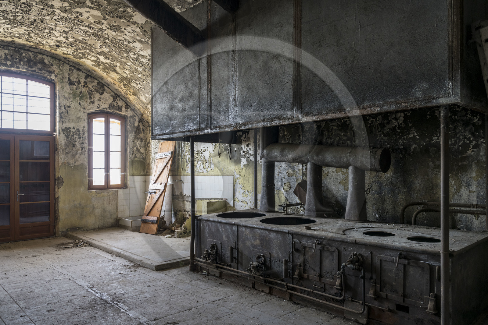 France, Alpes-Maritimes (06), Eze, Fort de la Revère dans le Parc forestier de la Grande Corniche et construit entre 1882 et 1885, l'ancienne cuisine