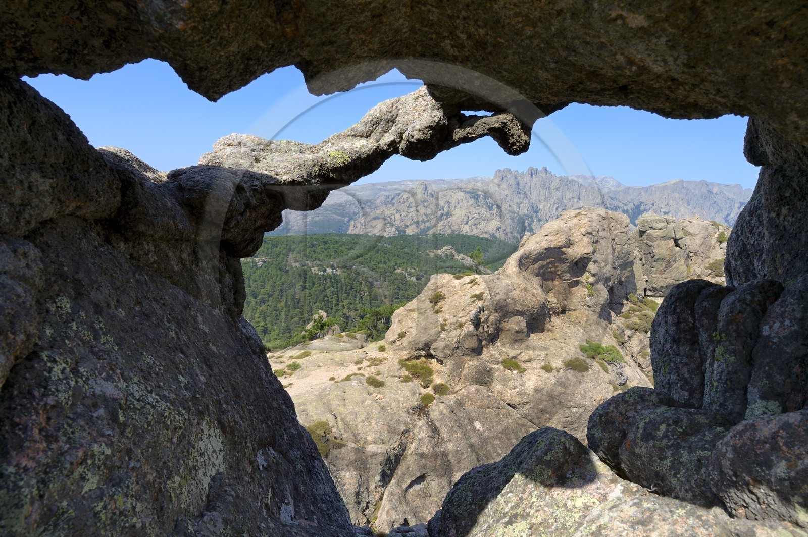 France, Corse-du-Sud (2A), Alta Rocca, massif de Bavella, les Aiguilles de Bavella
