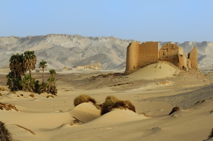 Egypte, désert libyque, forteresse de Ain el-Labakha à l' est de Kharga