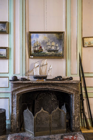 France, Ille-et-Vilaine (35), Côte d'Emeraude, Saint-Malo, l'Hotel Magon, authentique demeure de corsaire, hotel particulier construit pour François Auguste Magon de la Lande en 1725, armateur malouin, corsaire de Louix XV, négrier et directeur de la compagnie des Indes