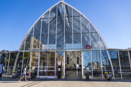France, Hérault (34), Montpellier, la gare de Montpellier Saint-Roch