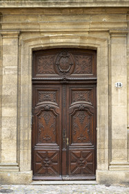 France, Bouches-du-Rhône (13), Aix en Provence, Hotel particulier Raousset-Boulbon au 14 cours Mirabeau