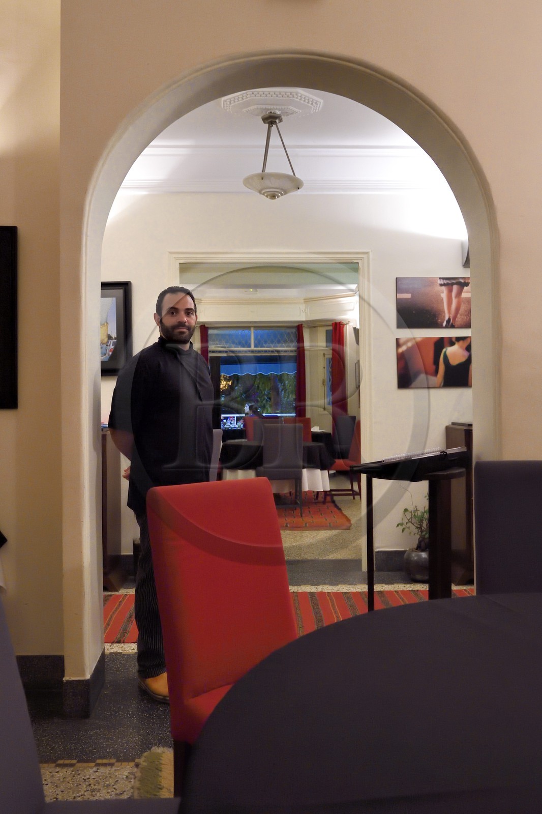 Maroc, Casablanca, restaurant le Rouget de l’Isle, le chef Taqi Kabaj