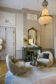 France, Hérault (34), Montpellier, centre historique appelé l’Ecusson, Hotel Richer de Belleval, une chambre