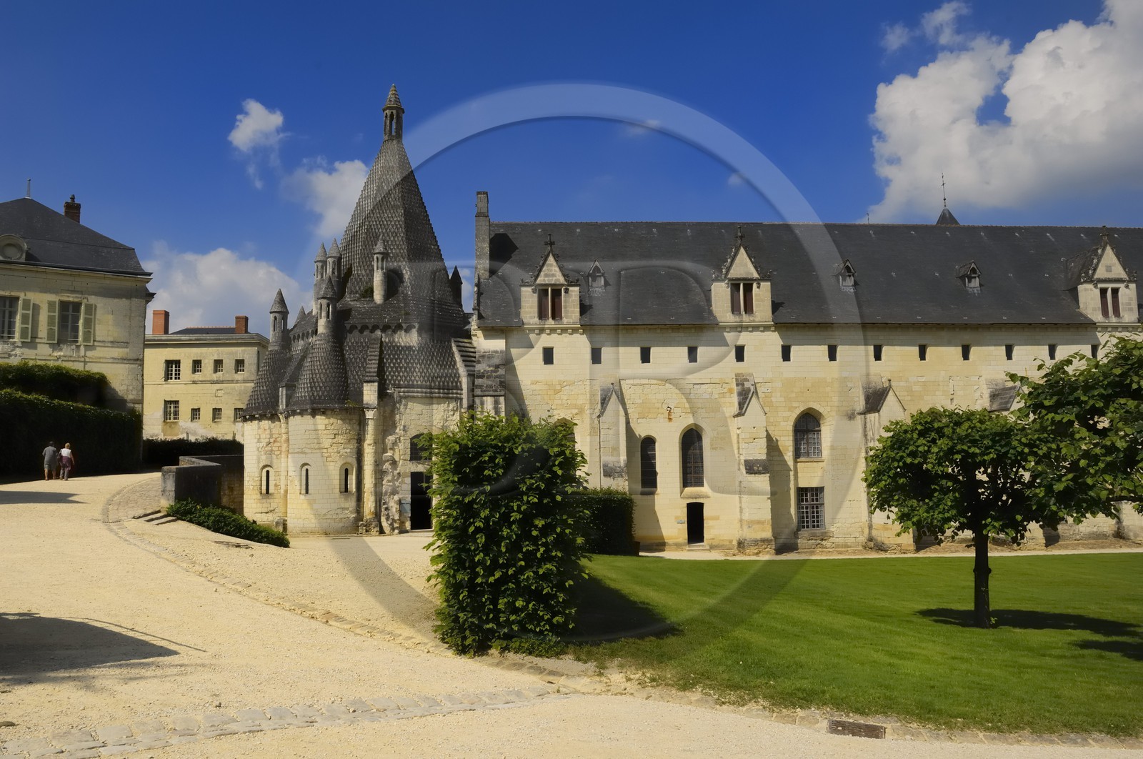 France, Maine et Loire (49), Vallée de la Loire classée Patrimoine Mondial de l' UNESCO, Fontevraud-l'Abbaye, abbaye de Fontevraud, les cuisines romanes du 12ème siècle