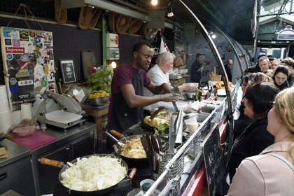France, Paris (75), quartier du Marais, Marché des Enfants Rouges