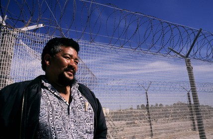 Afrique du Sud, prison de Robben Island en face de la ville du Cap, Dr James Marsh, prisonnier politique et codétenu de Nelson Mandela de 1964 à 1969