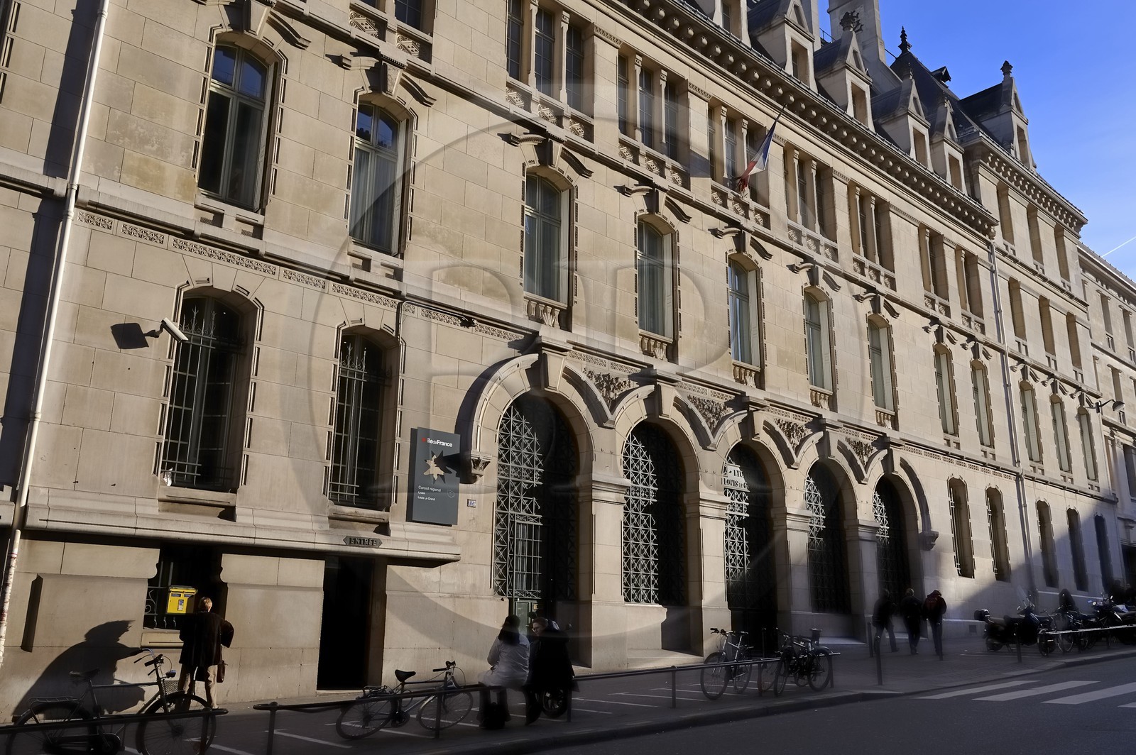 France, Paris (75), rue Saint Jacques, lycée Louis Le Grand