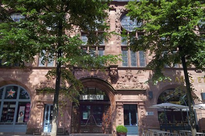 France, Moselle (57), Metz, quartier impérial, Maison de la fédération des corporations destiné à la promotion des Arts et Métiers (Gewerbehaus)