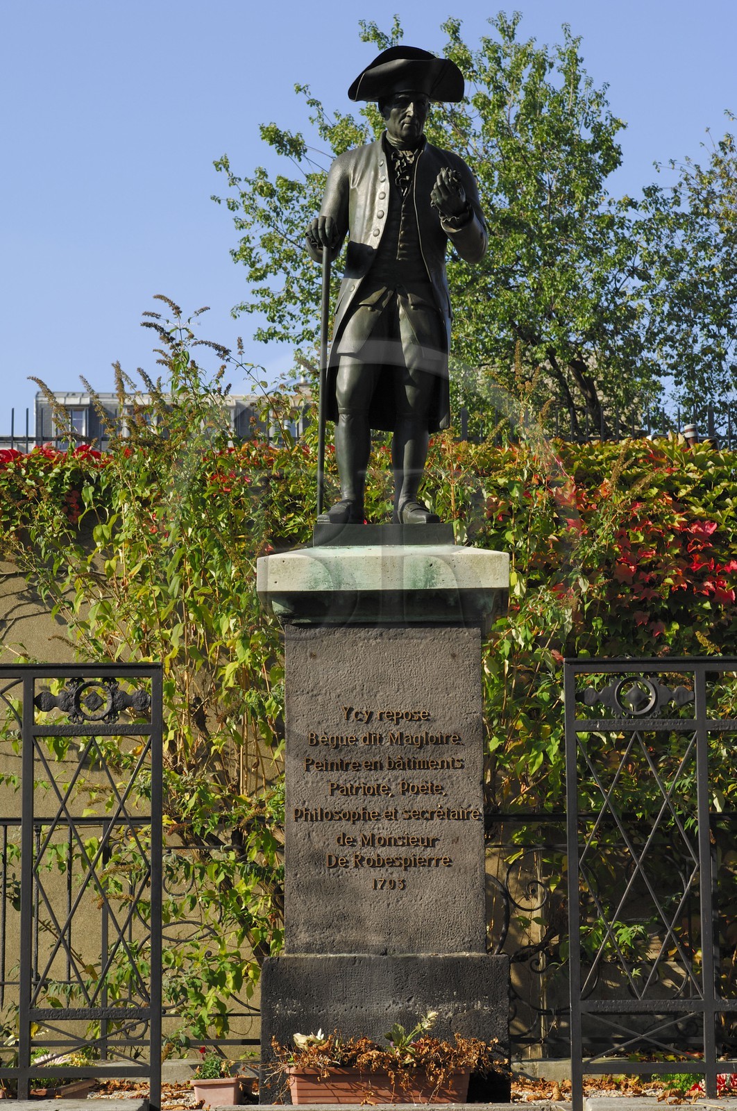France, Paris (75), le village de Charonne, tombe de Magloire au cimetière de Saint-Germain de Charonne
