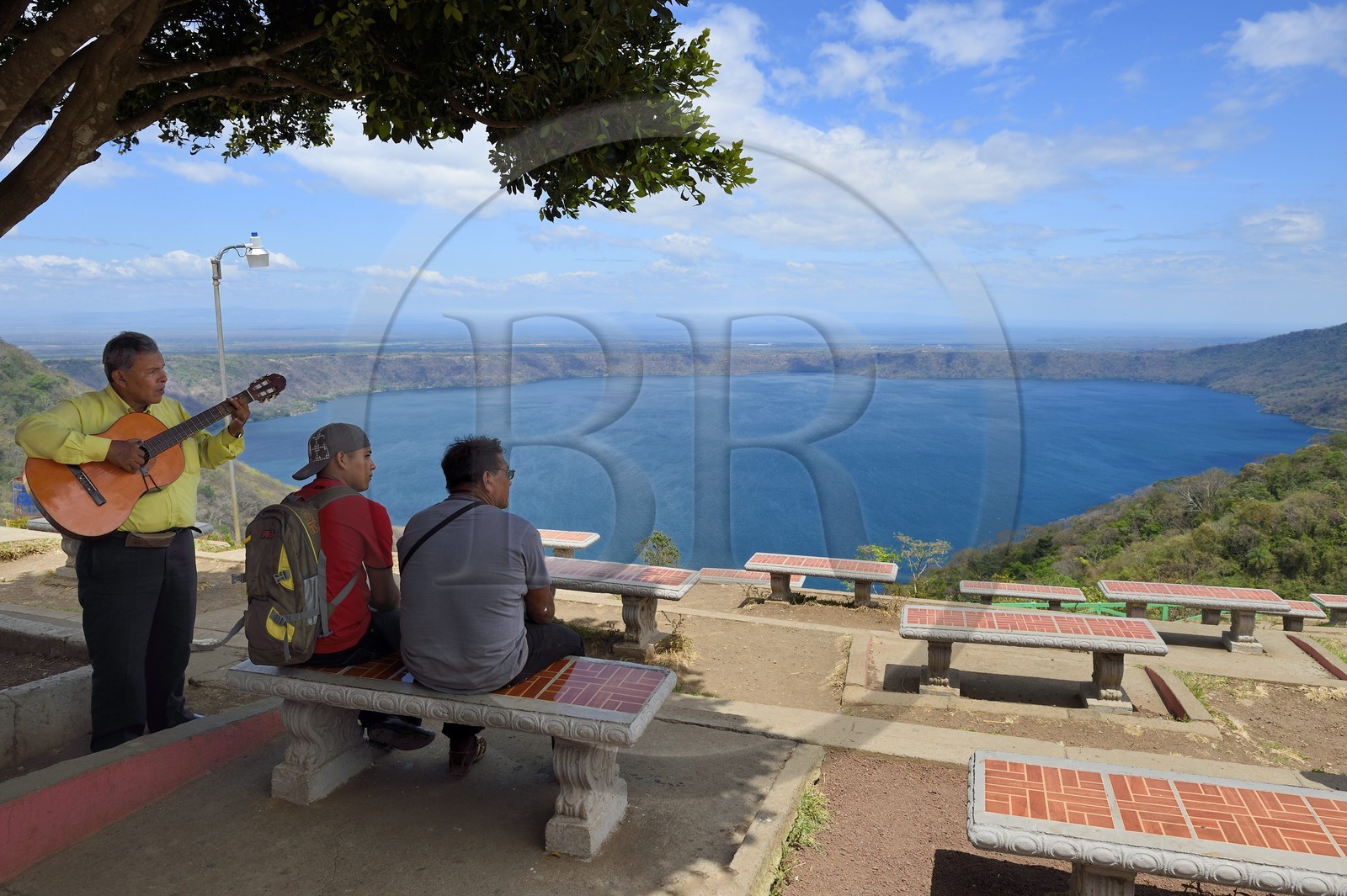 Nicaragua, Masaya, Catarina, la Lagune d'Apoyo (Laguna de Apoyo), lac de cratère volcanique