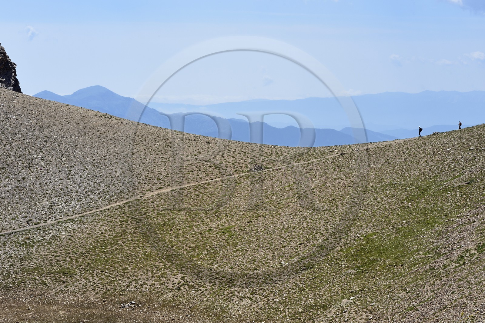 France, Alpes-de-Haute-Provence (04), Uvernet-Fours, parc national du Mercantour, vallée de l'Ubaye, sentier de randonnée du circuit des lacs du col de la Cayolle au Pas du Lausson
