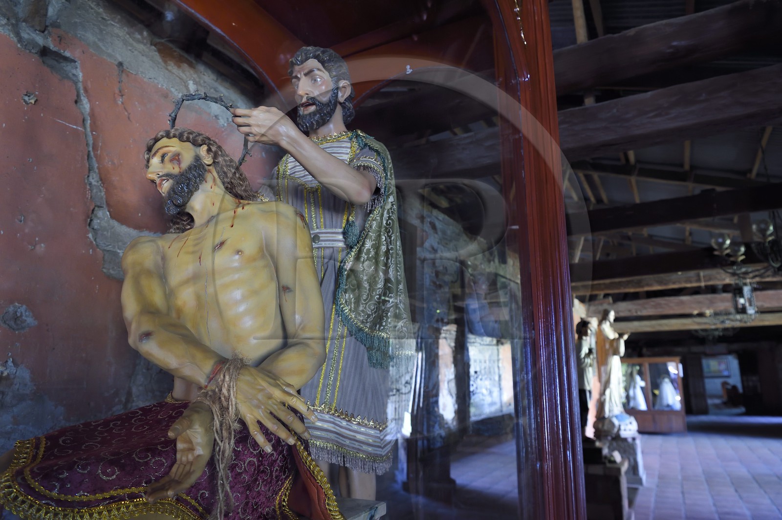 Philippines, province de Pampanga, Bacolor, église paroissiale San Guillermo