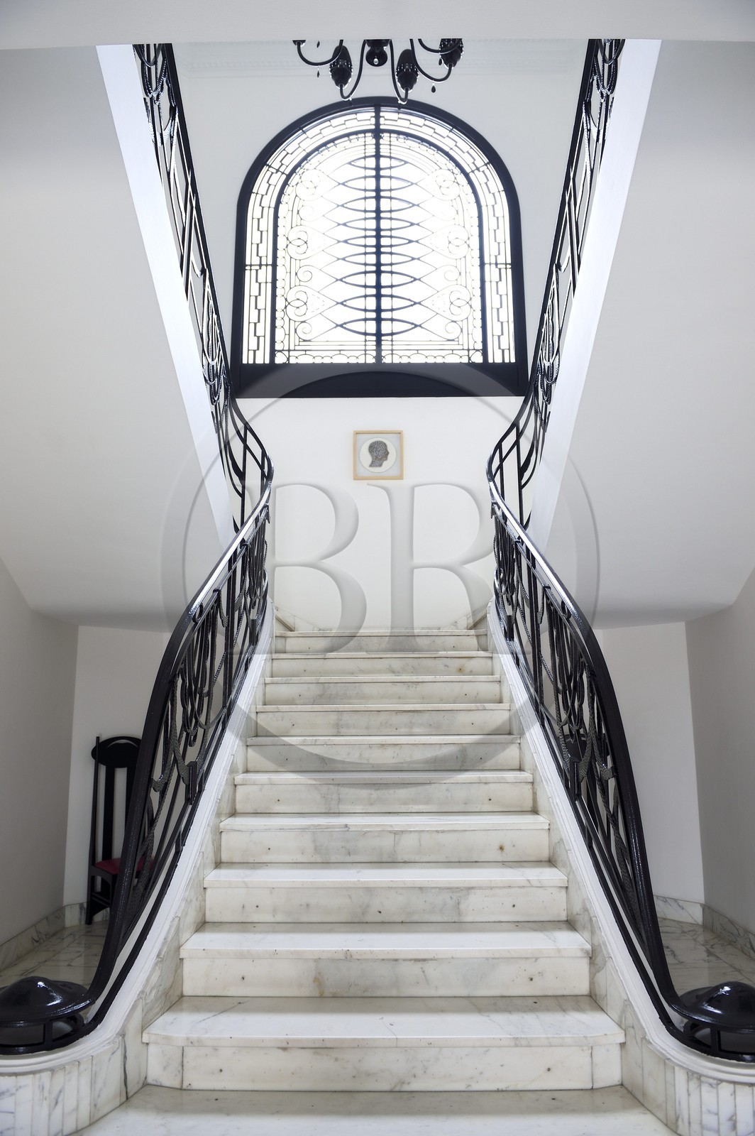 Maroc, Casablanca, Villa des Arts de style Art Déco construite en 1934 boulevard Brahim Roudani