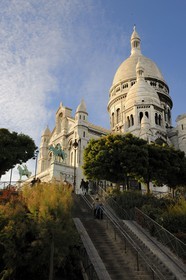 France, Paris (75), le Sacré Coeur sur la Butte Montmartre