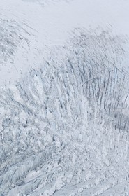Norvège, Sogn og Fjordane, glacier de Jostedalsbreen et Briksdalbreen (vue aérienne)