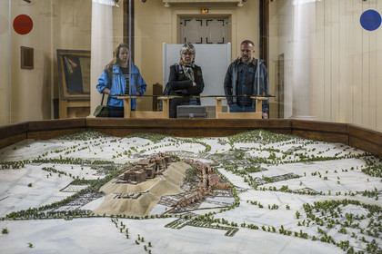 France, Moselle (57), Parc régional des Vosges du nord, Bitche, la citadelle fortifiée par Vauban, la chapelle abrite le plan-relief original de Bitche datant 1794 exécuté à l'échelle 1:600
