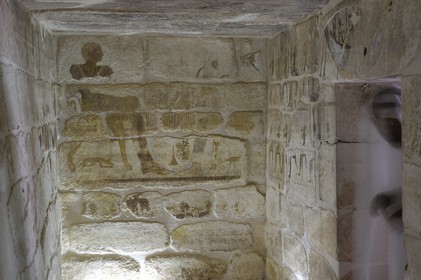 Egypte, désert libyque, oasis de Dakhla, la nécropole de Qila el-Dabba, le Mastaba de Khentika