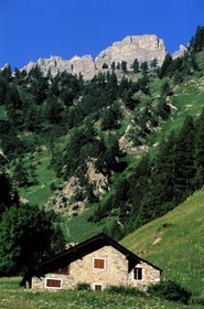 France, Hautes-Alpes (05), un chalet d'alpage dans la Vallée Etroite au nord de Briançon