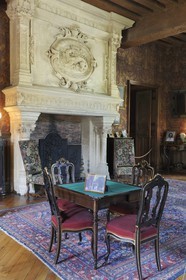 France, Indre-et-Loire (37), Vallée de la Loire classée Patrimoine Mondial de l' UNESCO, château d' Azay-le-Rideau, salons des marquis de Billancourt