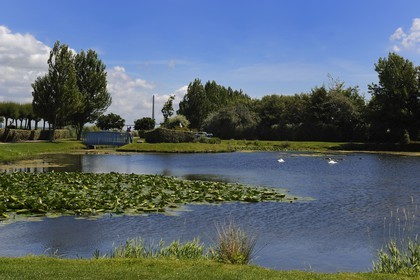 France, Calvados (14), Honfleur, le Jardin des Personnalités